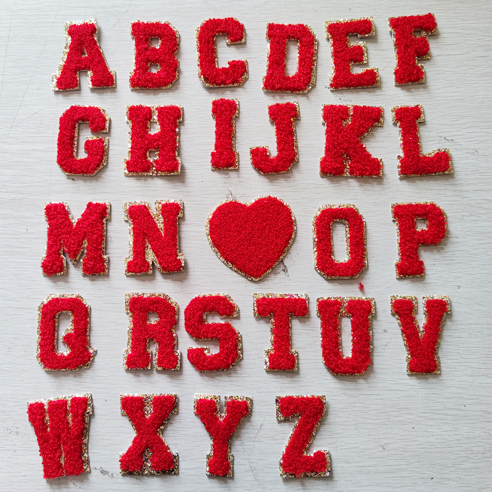 Lettera ciniglia rossa (A-Z)