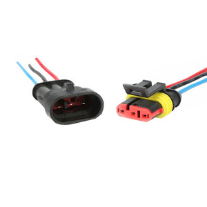 Conector a prueba de agua Delphi, montaje de cable de conector de 2 pines 2 P, conectores automotrices sellados/, 1 unidad - Product Image 6