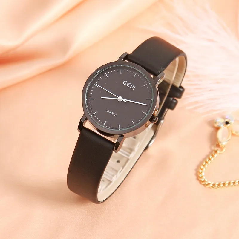 GEDI 2257B Personalizado logotipo quartzo pulso mulher moda decoração elegante design feminino luxo relógio para senhora