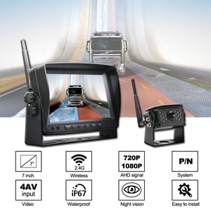 7 pulgadas 4CH Monitor de visión trasera inalámbrico Sistema de cámara de respaldo inalámbrico - Product Image 5