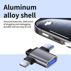 8针Otg C型适配器USBOtg适配器适用于手机/IPad全新条件Tipo c安卓多接口u盘适配器 - Product Image 5