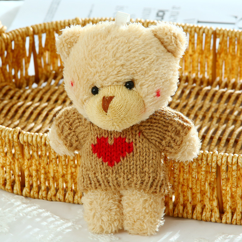 4 pulls blush gros ours marron clair-13cm