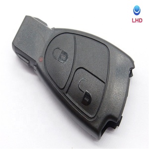 ปลอกกุญแจรถยนต์สีดำ2 3 4ปุ่มรีโมทอัจฉริยะเหมาะสำหรับ MB Mercedes Key ว่างเปล่า1999-2006 CL55 AMG