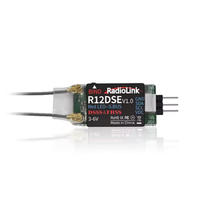 Radiolink R12DSE 2.4G 12チャンネルミニRCレシーバーSBUSシグナルRX FPVレーシングドローンクワッド飛行機用 - Product Image 1