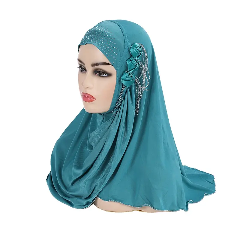 Шарф для женщин, хиджаб, оптовая продажа, модный хиджаб для взрослых или девочек-подростков, шапка, шаль, мусульманский хиджаб