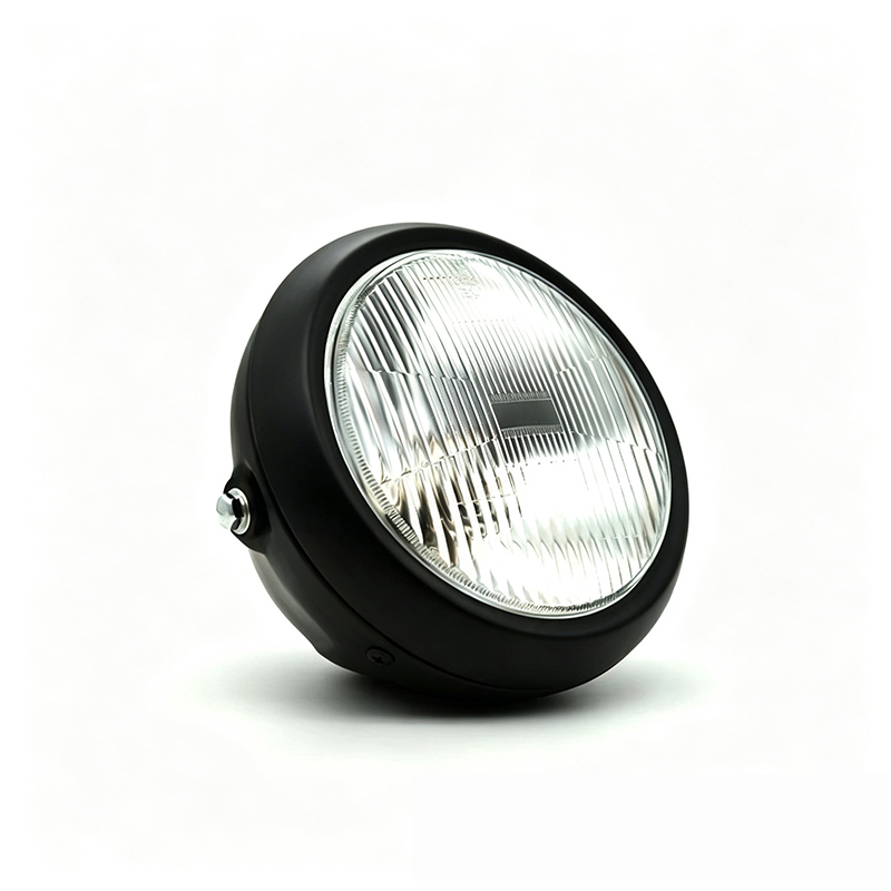 Phare avant noir transparent de 7 pouces