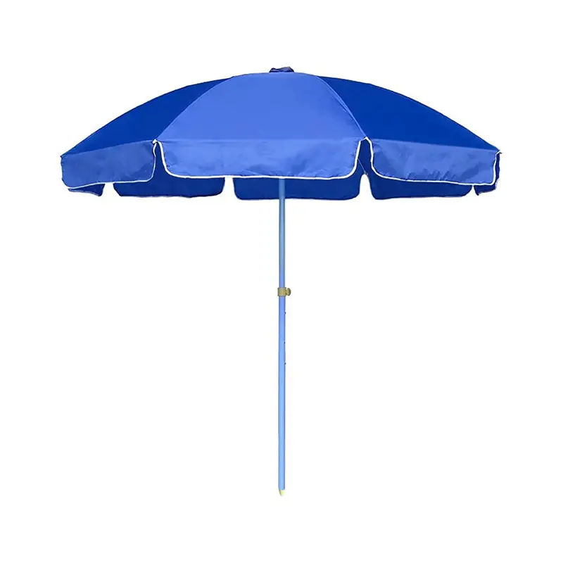 Penjualan Laris Payung Matahari Pantai Luar Ruangan Cetakan Penuh Payung Iklan Sudut Dapat Disesuaikan 1.8M