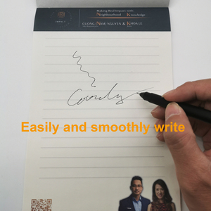 Custom Offwhite Hotel Notepad Logo and QR <strong>Code</strong> with Wide Ruled Notepad and Glued Paper Notepads