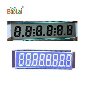 Display LCD monocromatico personalizzato con display a 7 segmenti personalizzato display a 8 cifre monocromatico display LCD