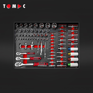 TOMAC 7抽屉重型工具柜，带工具大型滚动柜，包括6个抽屉中的258PCS工具 - Product Image 2