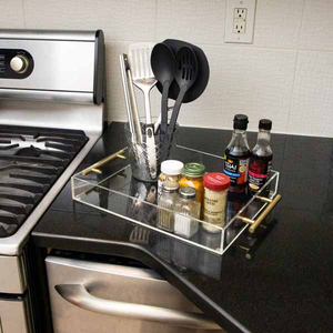 定制餐厅家用矩形亚克力托盘厨房托盘 - Product Image 5