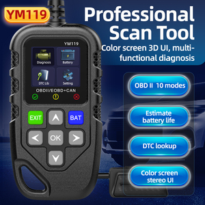 Strumento diagnostico per auto m119 OBD2 lettore di codici con schermo a colori/analizzatore di batteria/9 protocolli di supporto/Test completo dei sistemi del veicolo