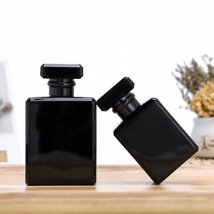 High Quality <strong>Perfume</strong> Bottle 30ml 50ml 100ml Square Bright Black Fine Mist Spray <strong>Perfume</strong> Bottle