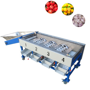 Macchina per la classificazione delle date ad alta capacità macchina per la classificazione delle patate alla ciliegia per la selezione di kiwi mela arancia Sorter di dimensioni regolabili - Product Image 6