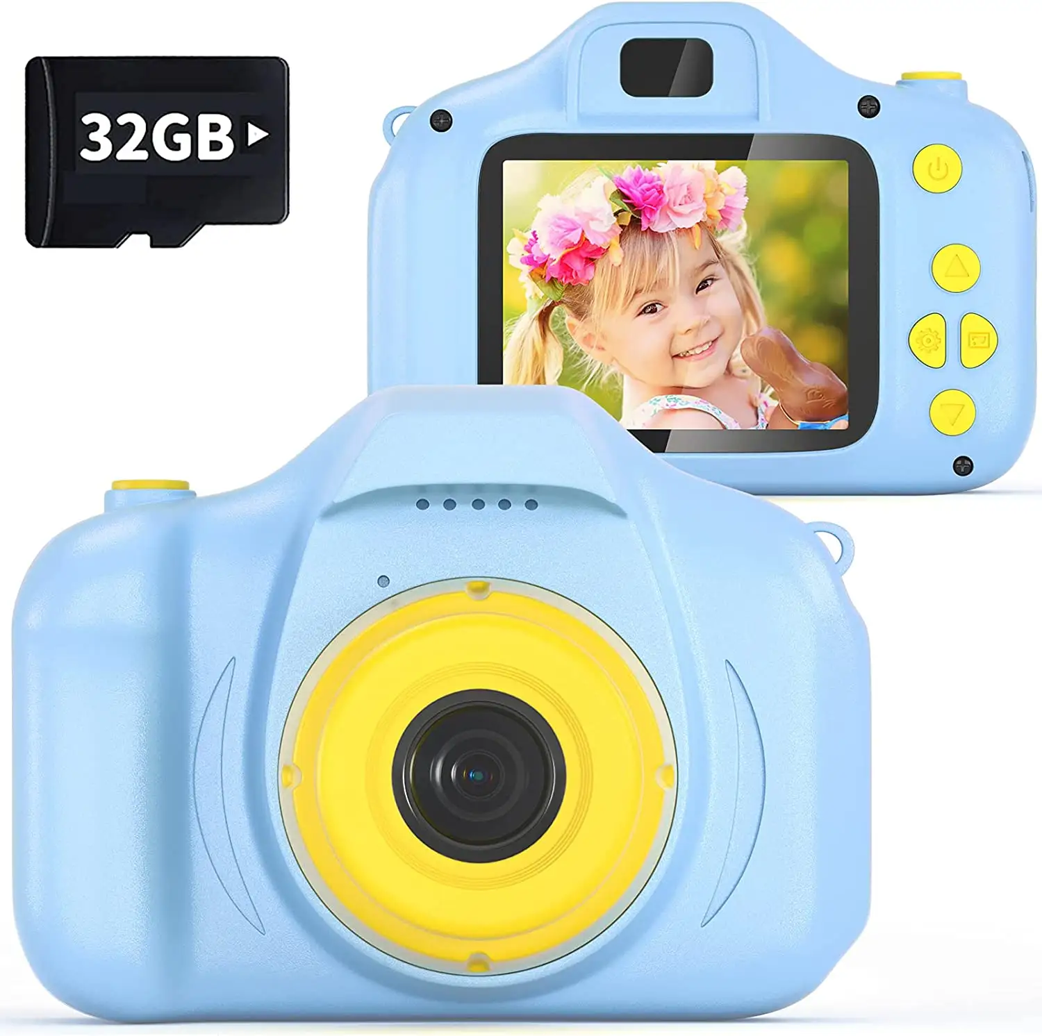 Mini câmera digital hd para crianças, selfie, brinquedos, criança, câmera 1080p para menina, menino, presente, gravador de vídeo