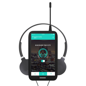 Smart electronic translator device language 5.5 pollici IPS android digital tour guide exhibition conference IR audio guide system - Product Image 4