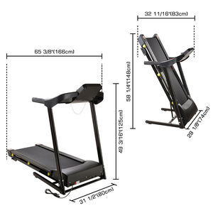 Pieghevole uso domestico tapis roulant per 12 programma preimpostato, per il risparmio di spazio portatile - Product Image 5