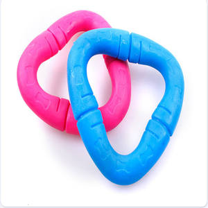 Các thiết kế mới nhất bán buôn TPR cao su tam giác chơi công cụ Pet mài răng cắn kháng Chew đồ chơi - Product Image 2