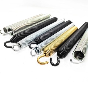 Custom nichel-placcato 1.5mm molla a doppio anello schermo tensione forte estensione spirale molla in metallo con gancio fine - Product Image 3