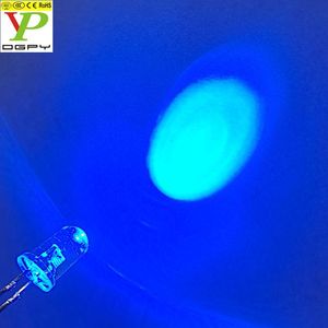 Ucuz fiyat 5mm mavi LED diyot ışıkları DC 3V 20mA yuvarlak şeffaf Lens elektronik bileşenleri işık yayan diyotlar LED ışık ampuller - Product Image 6