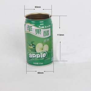 310毫升食品级果汁定制设计印刷罐马口铁饮料罐低最小起订量金属锡罐