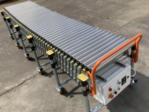 Equipo de transporte de rodillos de acero, transportador de rodillos accionado por motor eléctrico de carga y descarga - Product Image 3
