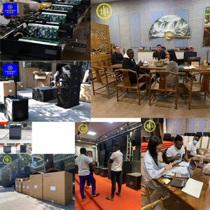 Sistema de sala multifunción CHORDIO, sistema de altavoces line array de audio profesional con micrófono de mango inalámbrico para sala de banquetes - Product Image 4