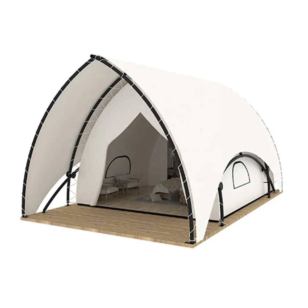 CHENEVERT Tente de camping d'hôtel de luxe Glamping Tente safari extérieure imperméable de luxe pour hôtel et complexe hôtelier