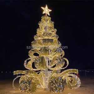Di lusso all'aperto albero di natale luci LED modello commerciale con motivo a stella per la programmazione interna - Product Image 3
