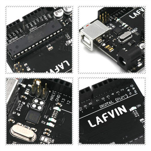 LAFVIN per scheda R3 ATmega328P ATMEGA16U2 con cavo USB per Arduino - Product Image 2