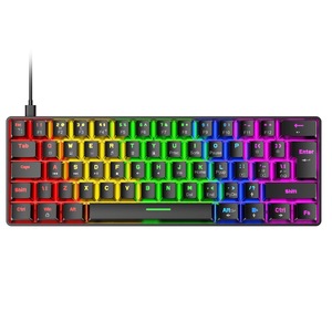 Computer di tipo C Mini tastiera meccanica da gioco cablata a 62 tasti 60% - Product Image 4