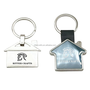 Souvenir Metal <strong>Key</strong> Chain Llavero DIY Wholesale Factory Custom Logo High Quality Blank Metal <strong>House</strong> <strong>Shaped</strong> Keychain Keyring