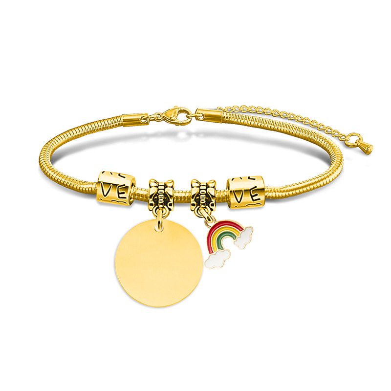 Oro redondo del arco iris