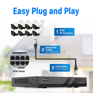 持续的8CH 4k NVR套件6MP子弹IP摄像机摄像机双向音频8硬盘2tb H.265安全系统摄像机网络Nvr套件 - Product Image 2