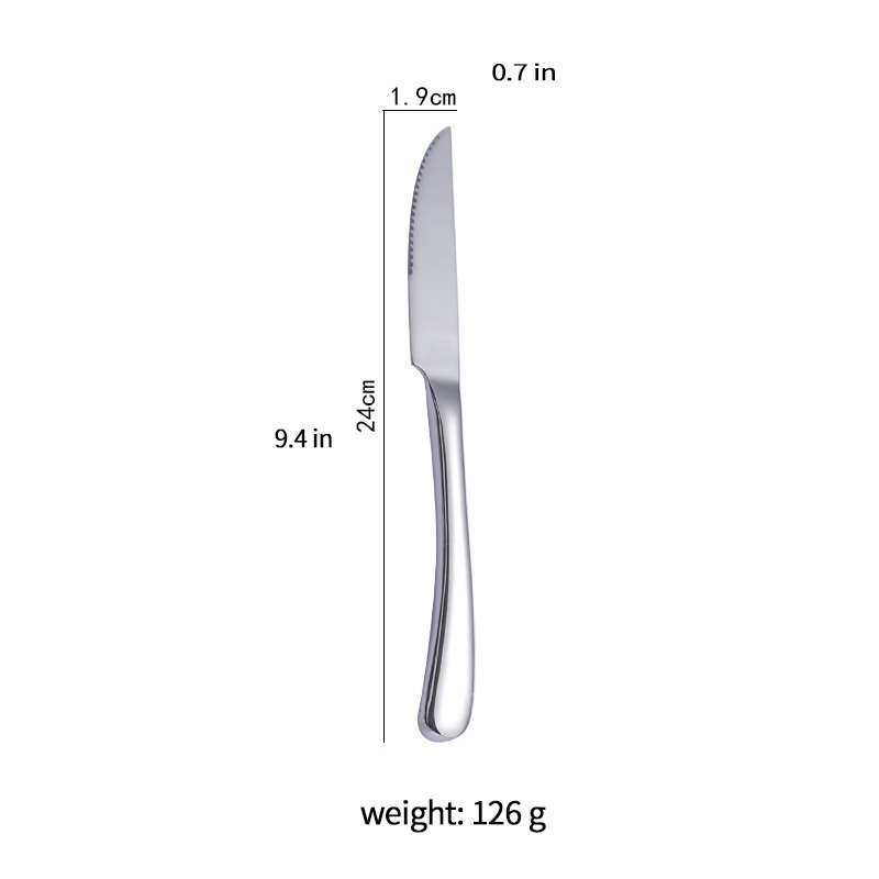 couteau à steak argent 410 24,3cm
