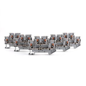PTTB 2.5 Installation Screwless Pluggable Quick Wire Two <strong>Layer</strong> <strong>Double</strong> Level Feed Through Push-in <strong>Spring</strong> Din Rail <strong>Terminal</strong> <strong>Block</strong> - Product Image 4