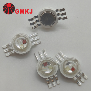 High Power RGB Tri-color 3*3w <strong>Led</strong> Emitter 9w 6 Pin Power <strong>Led</strong> Lights with Star Heatsink - Product Image 2