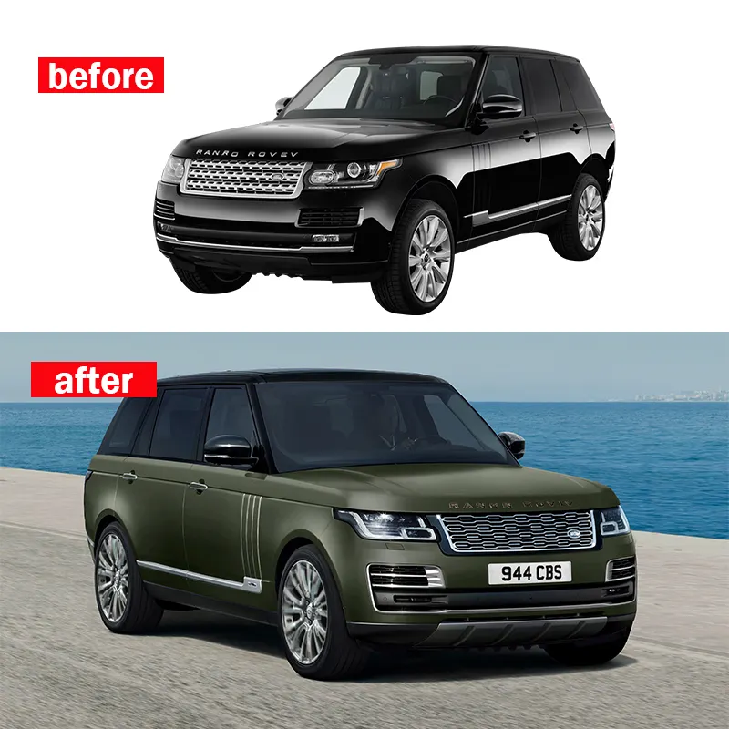Parte Da Fibra De Carbono Aspec Estilo Body Kit Para Rover Land Range Sport 2014-2017 Atualização Modificação Bumper Acessórios Do Carro