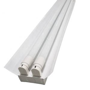 Yüksek lümen t8 <span class=keywords><strong>led</strong></span> tüp tutucular white 4ft <span class=keywords><strong>led</strong></span> çift t8 tüp braketi 1.2m 1.5m 18w 40w beyaz kanatları ile <span class=keywords><strong>led</strong></span> çıta ışığı braketi