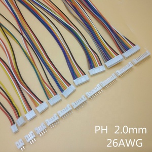 SH1.0 JST1.25 ZH1.5 PH2.0 XH2.54连接器母 + 公2/3/4/5/6/7/8/9/10p插头，带电缆10/20/30厘米 - Product Image 3