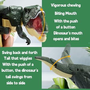 Press Dinosaur <strong>Toy</strong> Tiktok Tyrannosaurus Trigger the T-rex Dragon <strong>Roar</strong> Dinosaur Snapper Fun Robot Hand Pincher Grabber With Sound - Product Image 5