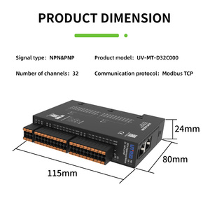 Prezzo all'ingrosso 32 ingresso digitale telecomando modulo IO Modbus TCP Plc Controller di programmazione