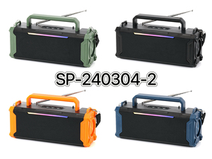 新设计SP-240304-2卡拉ok扬声器调频收音机RGB太阳能便携式扬声器带麦克风 - Product Image 5