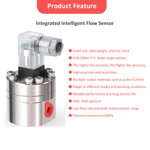 SHANGHAI JISHENオイルディーゼル燃料楕円形ギア流量計センサーパルス出力ギア流量計 - Product Image 4