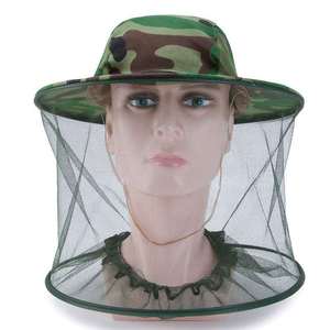 Sombrero de malla para la cara, Protector para la cara, contra insectos y abejas, de camuflaje, para apicultura al aire libre - Product Image 3