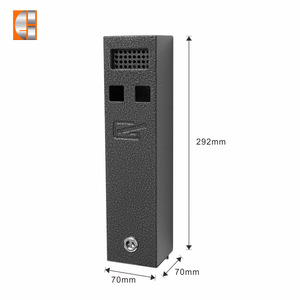 Modern Steel Wall-Mounted Cigarette <strong>Bin</strong> Low Price Home Use Ashtray for Rest Room Customizable Shape Butt Receptacle Box <strong>Packing</strong> - Product Image 2