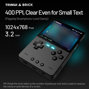 Nuovissimo sistema di gioco rétro trimari in mattoni Linux Console per videogiochi portatile da 3.2 pollici classica console di gioco portatile retrò - Product Image 4