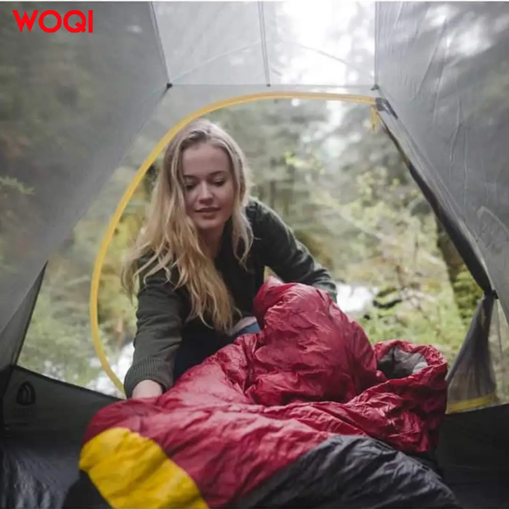 WOQI Camping Wandern 850FP Four Seasons Rucksack Schlafsack