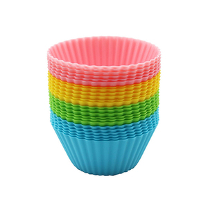 Silicone Cupcake &amp; Muffin Baking Liners Round and Square <strong>Shape</strong> for Food Commercial Use and Lunch Boxes - Product Image 5