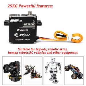 E-Power Digital Servo Brush less Servo Kunden spezifisches 25kg wasserdichtes RC-Auto-Flugzeug roboter boot Geeignet für Ganzmetall getriebe